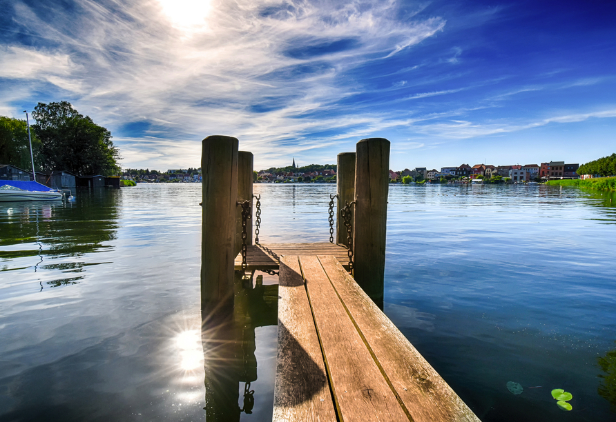 Erleben Sie die Idylle der Mecklenburgischen Seenplatte wie hier in Malchow.