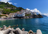 Auf dem Programm steht für Sie auch eine kurze Schifffahrt von Amalfi nach Maiori.