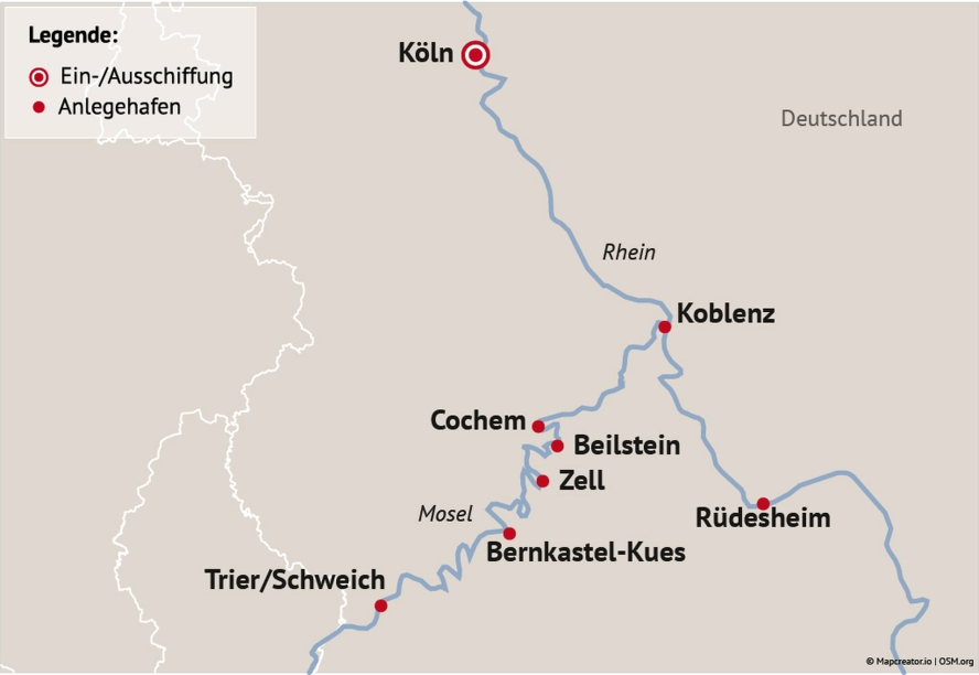 Ihre Reiseroute