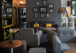 Modern, einladend, komfortabel: die Lobby im Hotel Capri by Fraser Frankfurt.