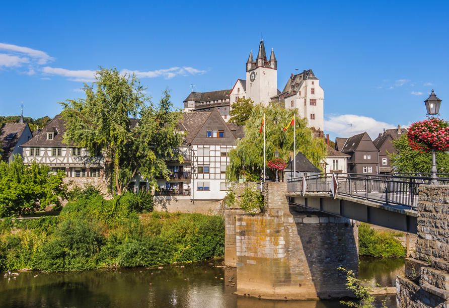 Zwischen Schloss und Altstadt: Diez empängt Sie mit mittelalterlichem Flair.
