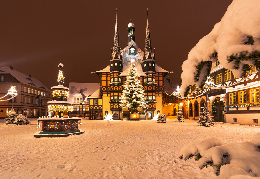 Das hübsche Rathaus von Wernigerode