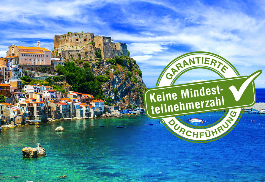 In der wunderschönen Hafenstadt Scilla unternehmen Sie einen Rundgang durch das Fischerviertel Chianalea.