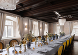 Eleganter Salon von Hartig im Schlosshotel Althörnitz