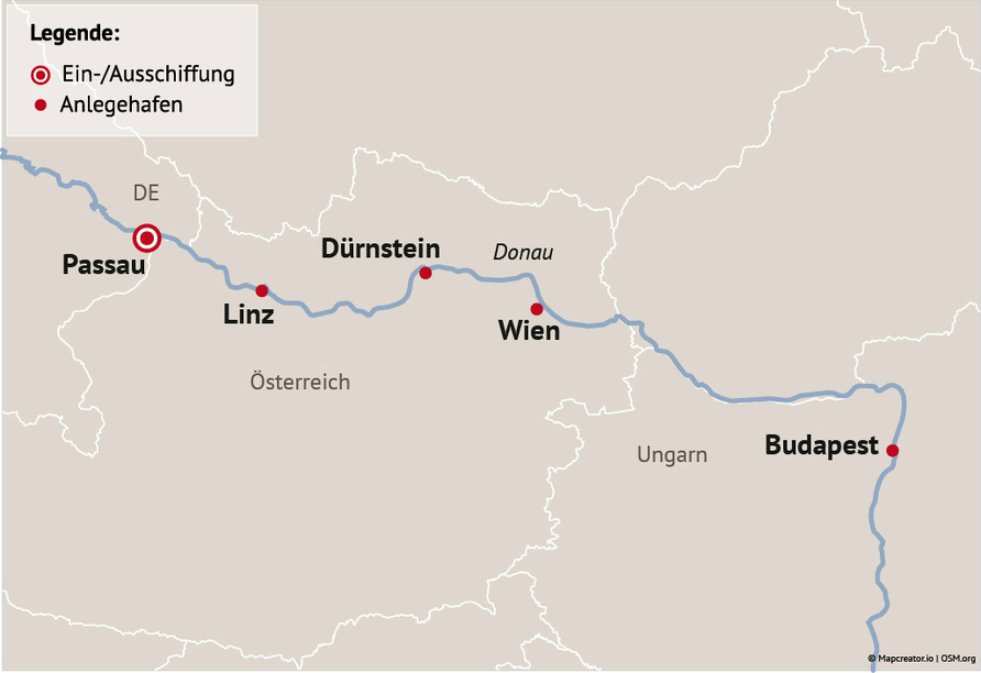Ihre Reiseroute