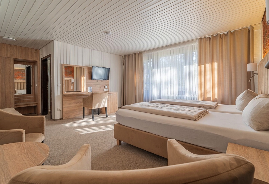 Beispiel eines Doppelzimmers im Hotel Zur Heidschnucke