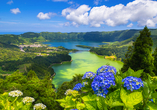 Willkommen auf São Miguel! Naturschönheiten wie die hier in Sete Cidades erwarten Sie.