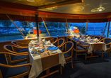 Panorama-Restaurant an Bord der Primadonna