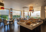 Im Restaurant des Hotels Vale do Navio werden Sie mit kulinarischen Gaumenfreuden empfangen.