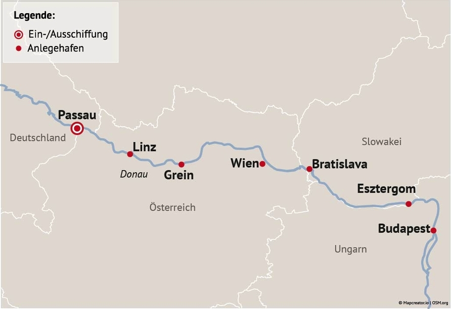 Ihre Reiseroute
