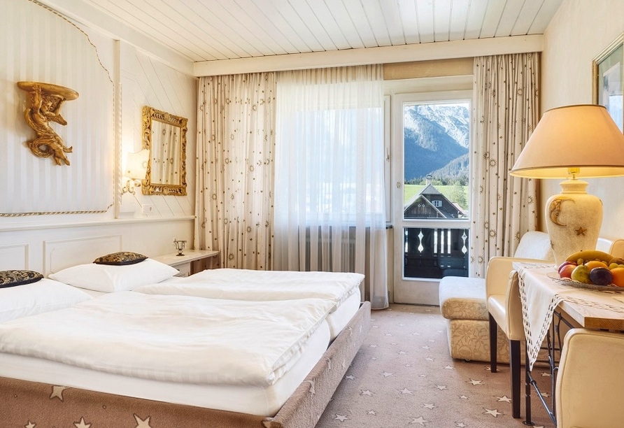 Beispiel eines Doppelzimmers im Genuss- und Vitalhotel Moisl