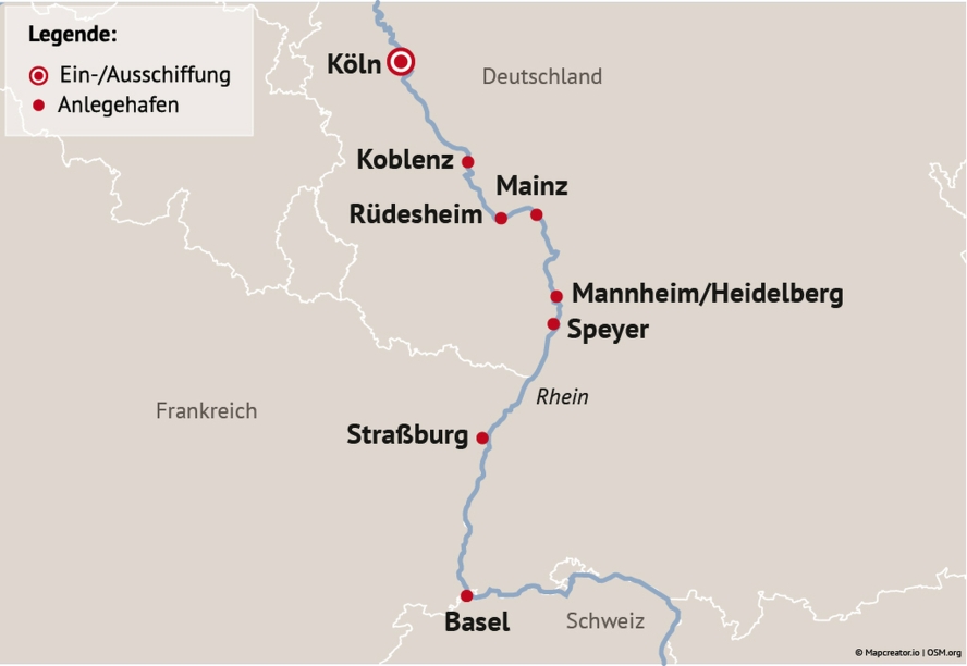 Ihre Reiseroute