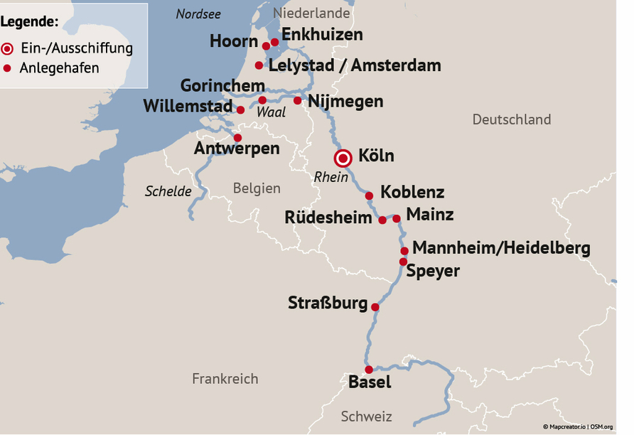 Ihre Reiseroute