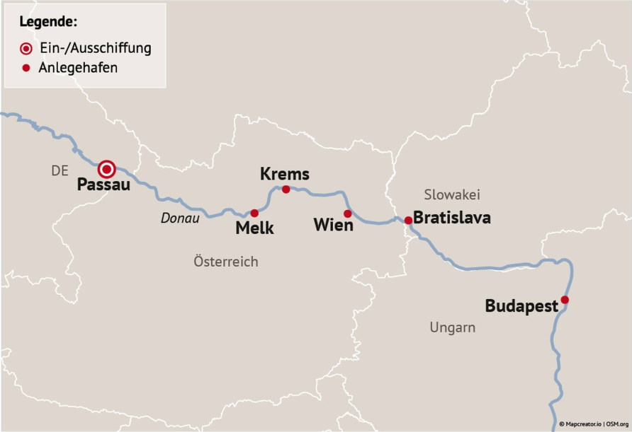 Ihre Reiseroute
