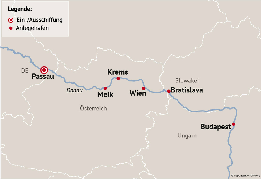 Ihre Reiseroute