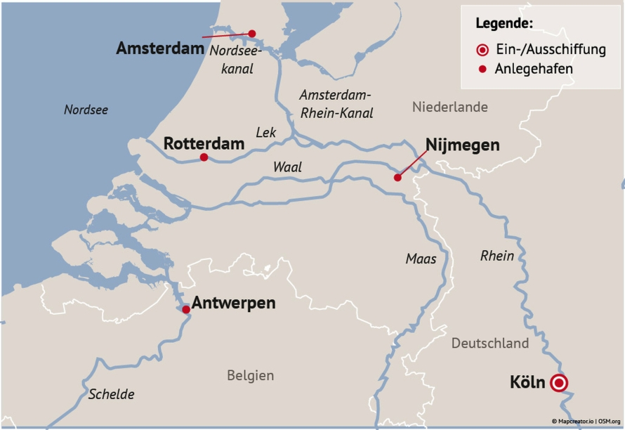 Ihre Reiseroute