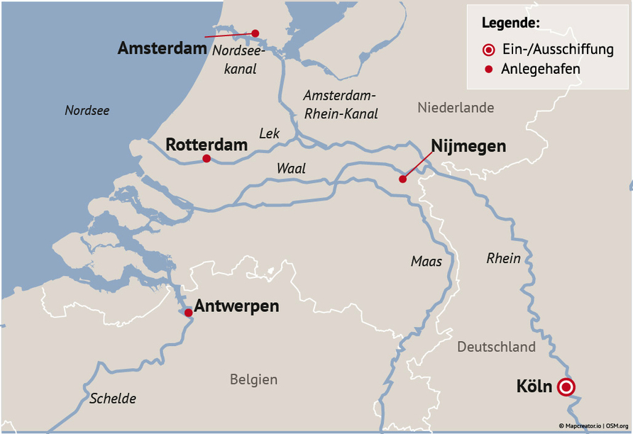 Ihre Reiseroute