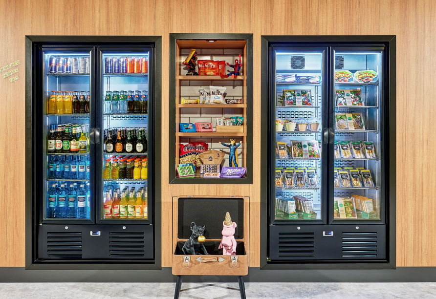 In der Lobby steht ein Snackautomat zur Verfügung.
