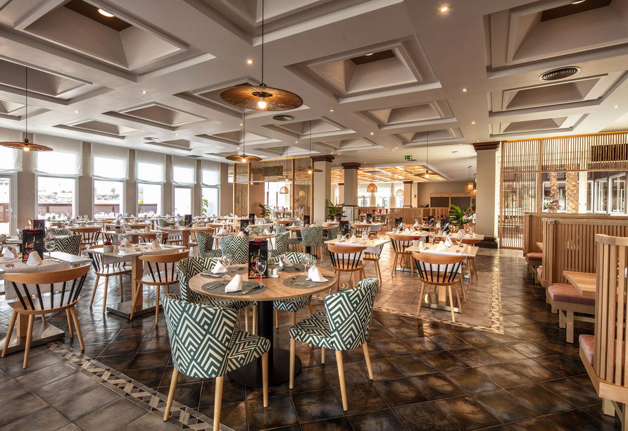 Im Restaurant können Sie sich kulinarisch verwöhnen lassen.