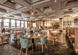 Im Restaurant können Sie sich kulinarisch verwöhnen lassen.