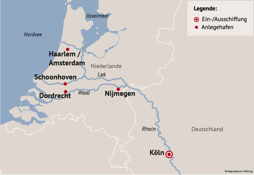 Ihre Reiseroute