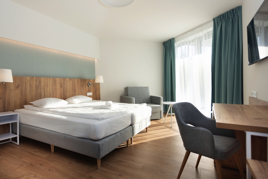 Beispiel eines Doppelzimmers Economy oder Standard