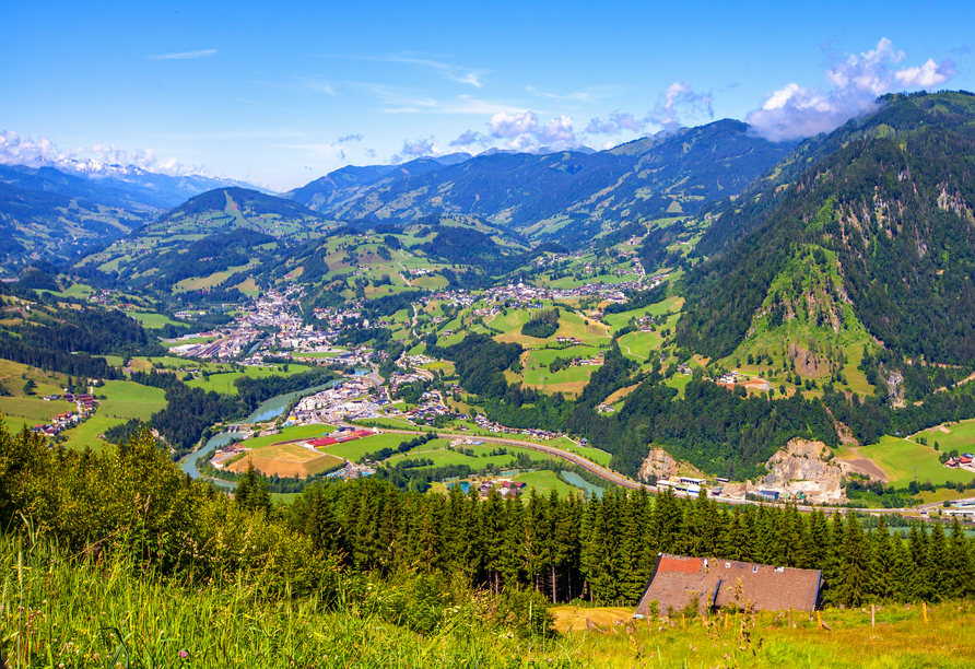 Blick auf das malerische St. Veit im Pongau
