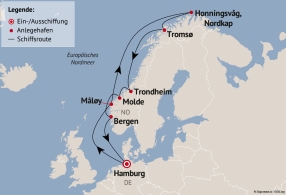 Ihre Reiseroute