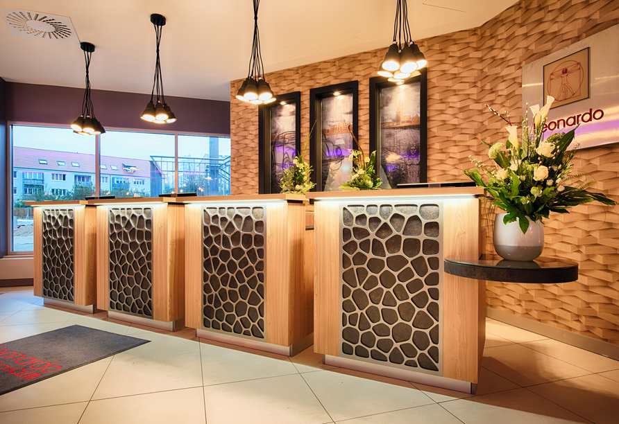 Rezeption des Leonardo Hotels Wolfsburg City Center