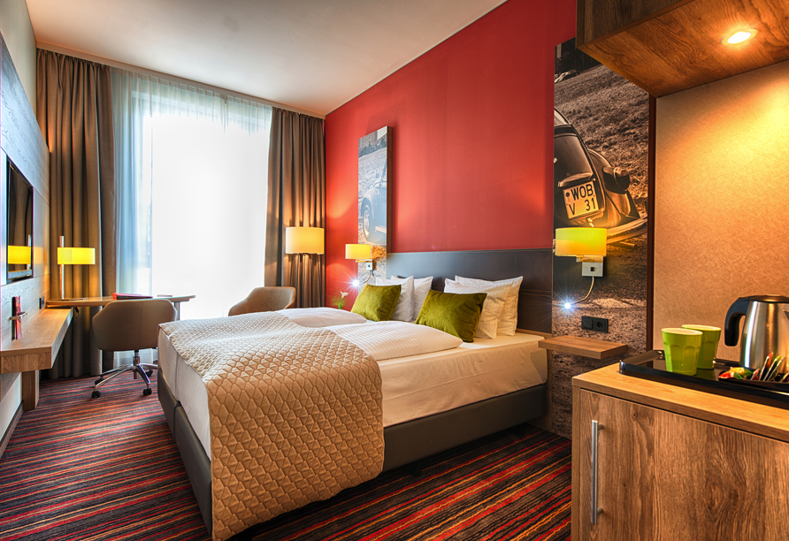 Beispiel eines Doppelzimmers Comfort im Leonardo Hotel Wolfsburg City Center