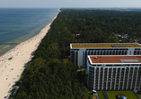 Ihr Hotel liegt direkt am malerischen Strand der Polnischen Ostsee.
