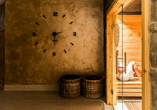 In der Sauna des Hotels finden Sie Ruhe und Entspannung. 