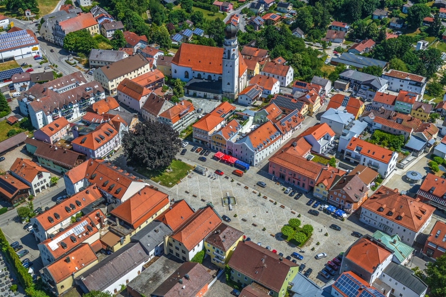 Der Kurort Bad Griesbach im Rottal in der Region Donau-Wald