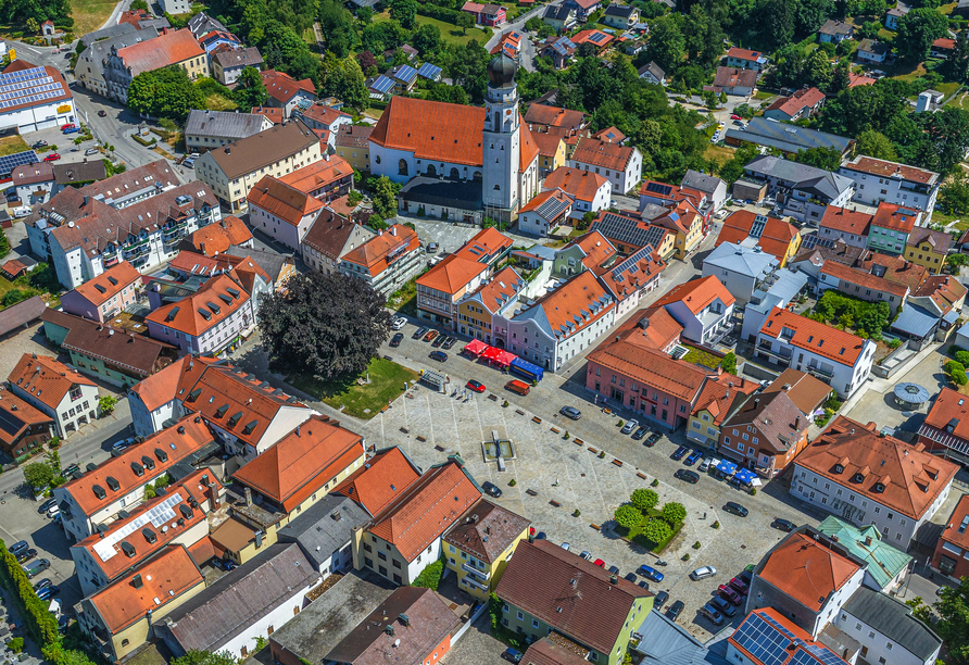 Der Kurort Bad Griesbach im Rottal in der Region Donau-Wald