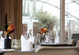 Das schöne Ambiente des Restaurants