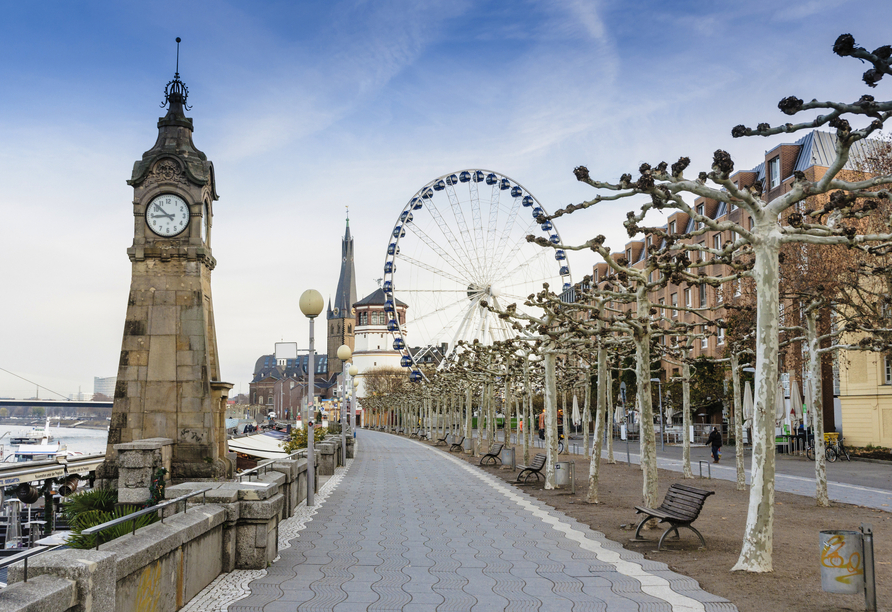 Erkunden Sie Düsseldorf im Winter.