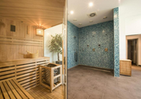 Wie wäre es mit einem wohltuenden Aufguss in der Sauna?
