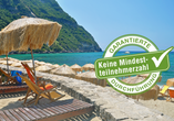 Auf Ischia gibt es viele herrliche Sandstrände, die zum Sonnenbaden einladen.
