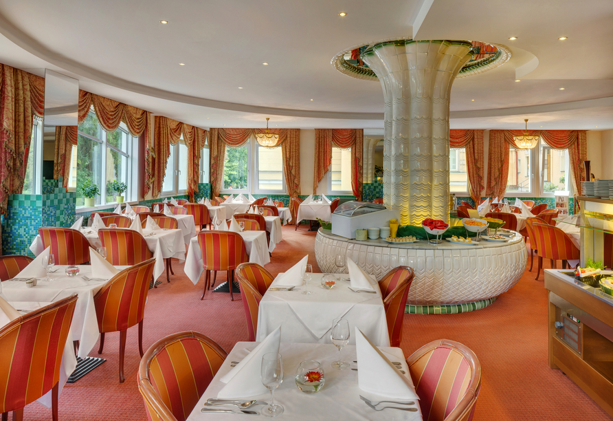 Das Restaurant wird Sie mit tschechischen Köstlichkeiten verwöhnen.