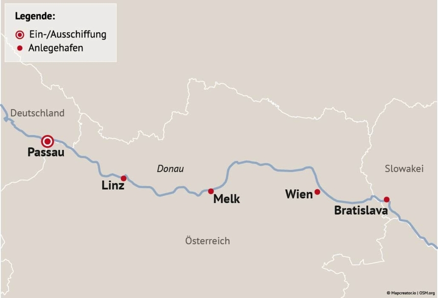 Ihre Reiseroute