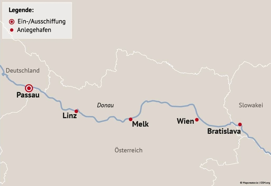 Ihre Reiseroute