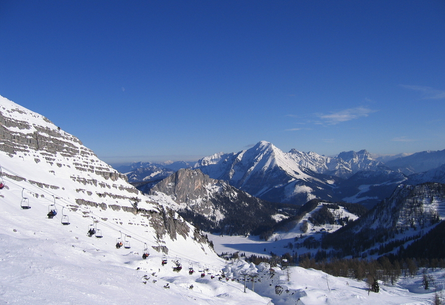 Das Skigebiet Wurzeralm ist ein Highlight im Winter.