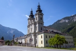 Die barocke Architektur des Stifts Spital am Pyhrn schafft eine einzigartige Atmosphäre.