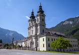 Die barocke Architektur des Stifts Spital am Pyhrn schafft eine einzigartige Atmosphäre.