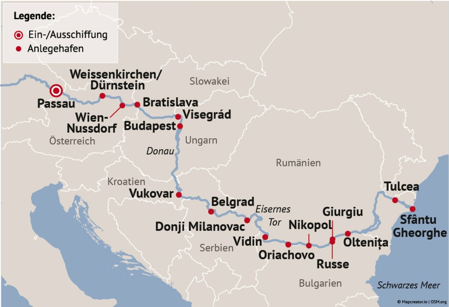 Ihre Reiseroute