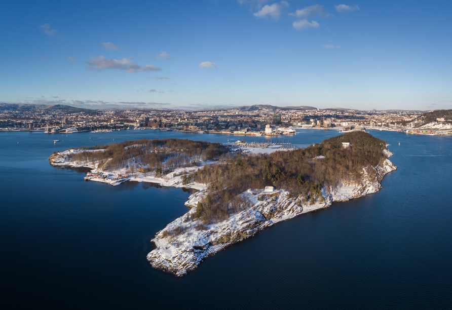 Panorama von Hovedøya nahe Oslo