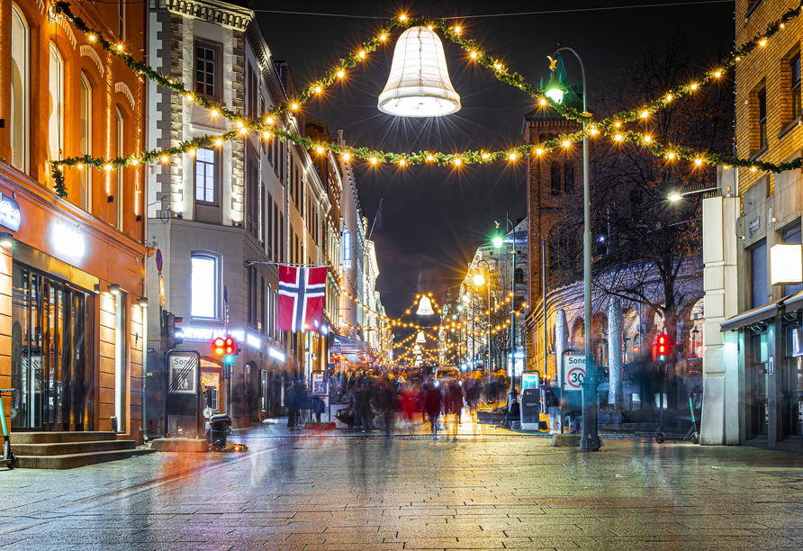 Freuen Sie sich auf Oslo zur Vorweihnachtszeit.