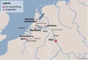 Ihre Reiseroute für die Reisetermine 2026