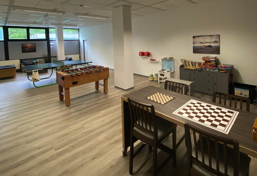 Im Spielraum des Hotels hat Langeweile keine Chance.