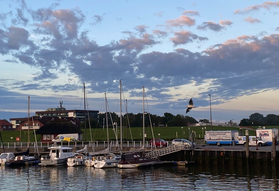 Der charmante Hafen von Bensersiel.